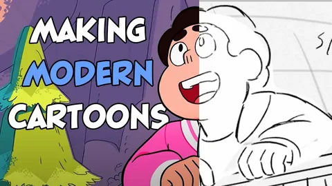 How movies and cartoons are made.