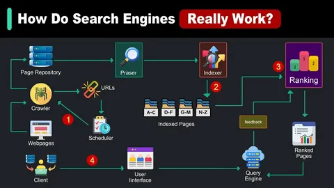 How search engines work.