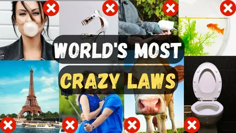 50 The most unusual laws in different countries.